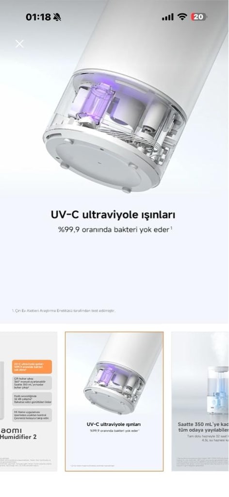 XIAOMI HAVA NEMLENDİRİCİ - 2