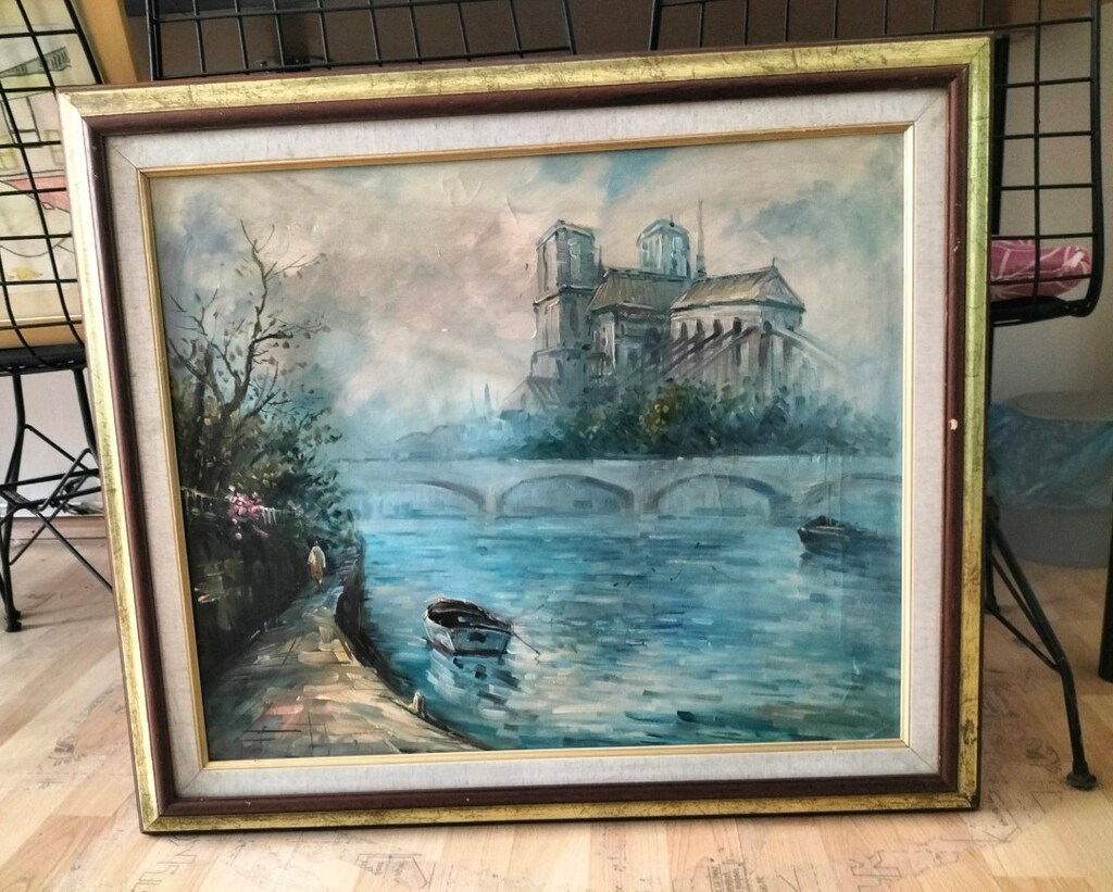 Avrupa yağlı boya çerçeveli tablo