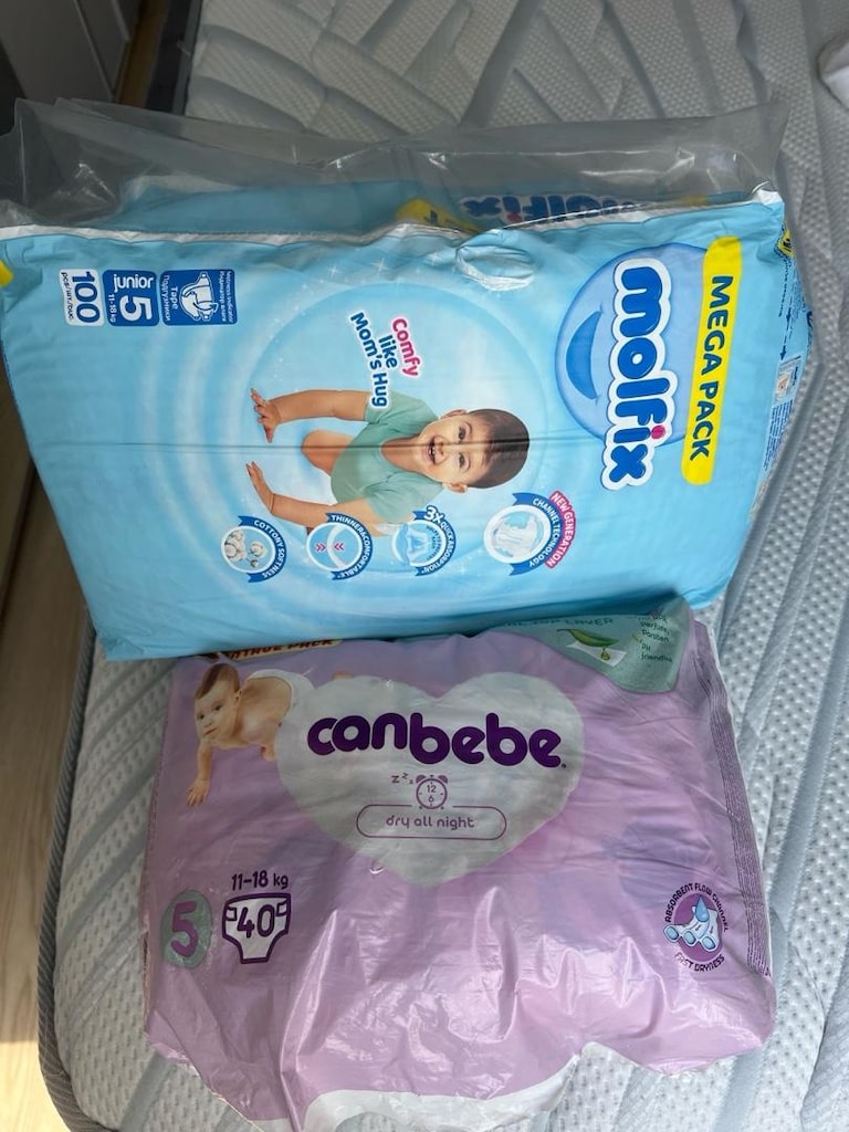 MOLFİX 5 numara 100’ lü PAKET-CAN BEBE 5 numara 40’lı ikisi birlikte - 5