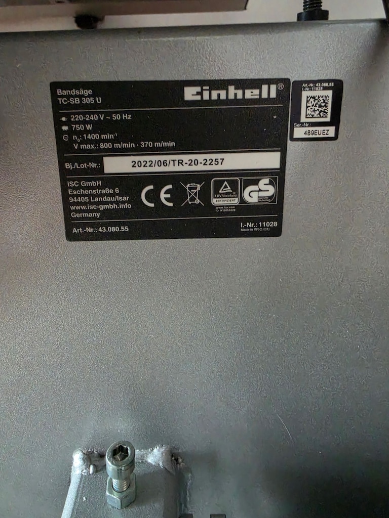Einhell TC-SB 305 U 750 W Elektrikli Şerit Testere - 3