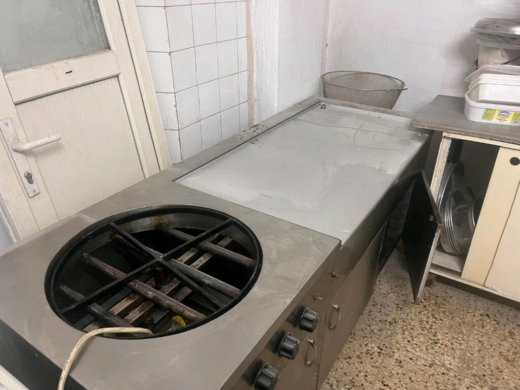Paslanmaz Çelik Wok Ocaklı + Izgara Tavalı Endüstriyel Mutfak Ocağı - 2