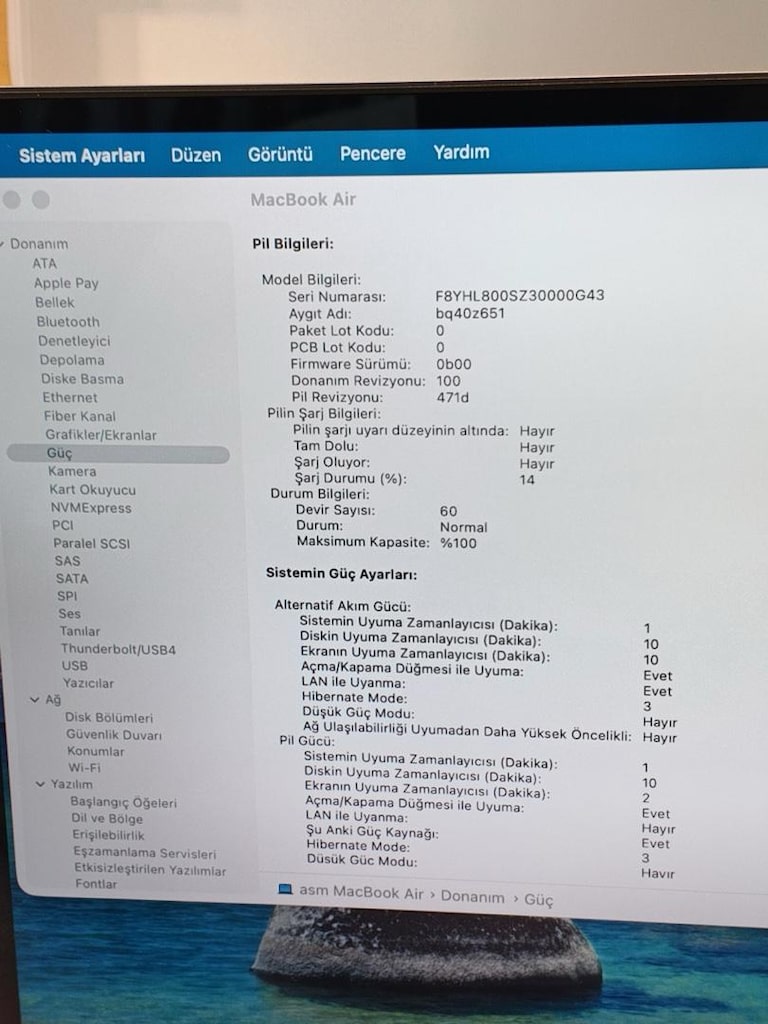 MacBook Air M4 16 GB RAM 256 GB SSD PİL :100 18 Ay garantili - 3