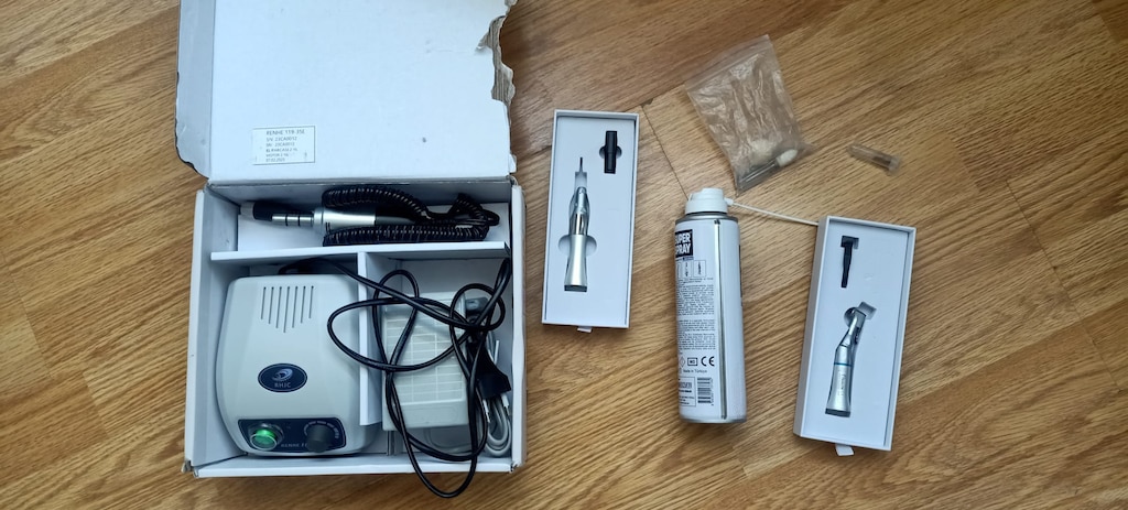 Mikromotor + Anguldurva + Frezler + Bakım Spreyi