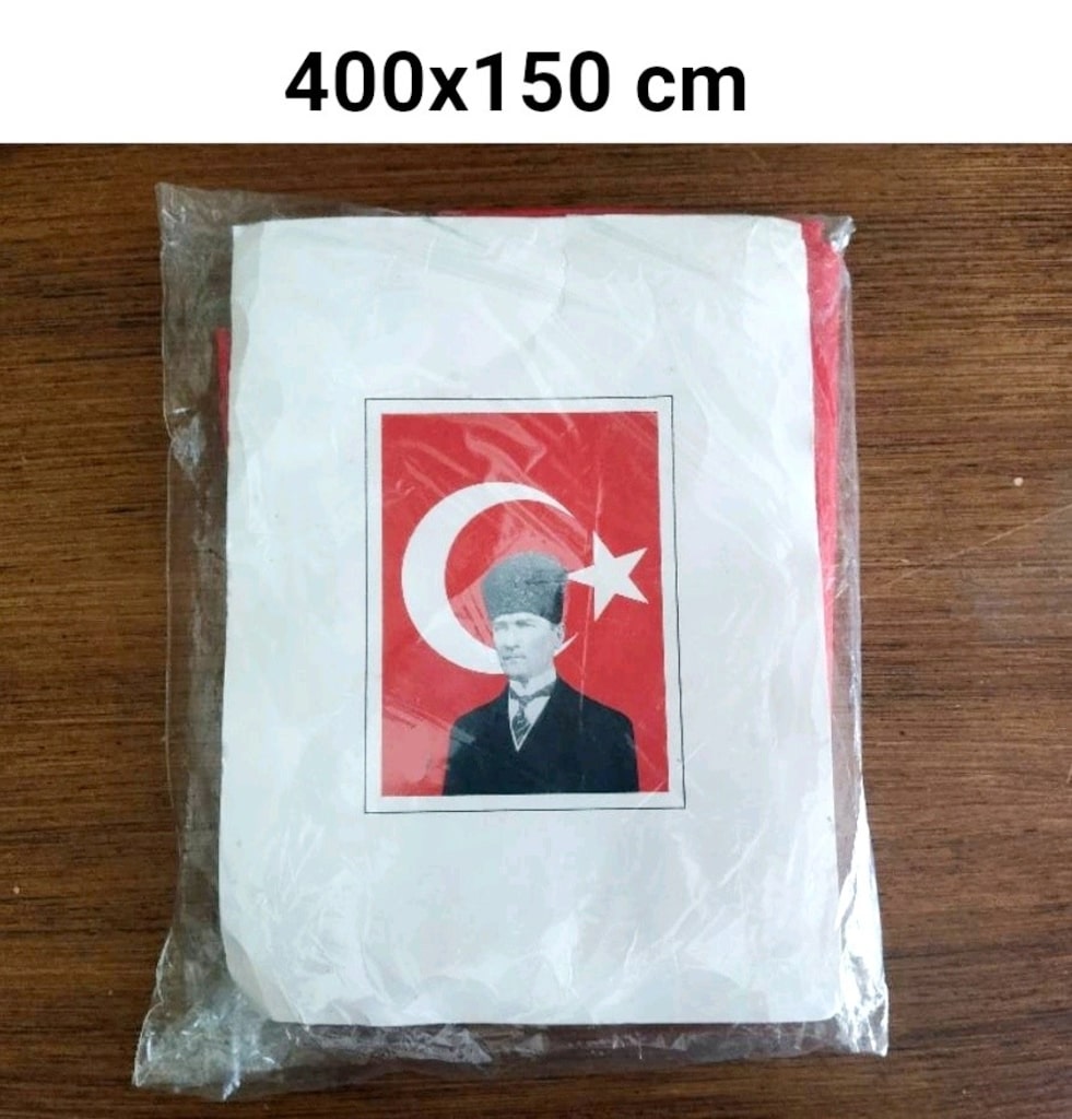 Türk Bayrağı 400x150 cm (Sıfır Ürün) - 2