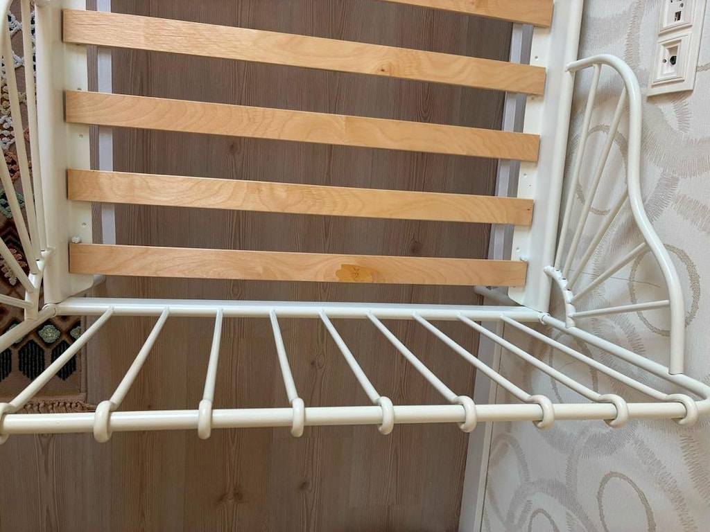 IKEA Minnen/Luröy 80x200 cm Uzayabilen, Beyaz, Çelik Çocuk Karyolası - 3