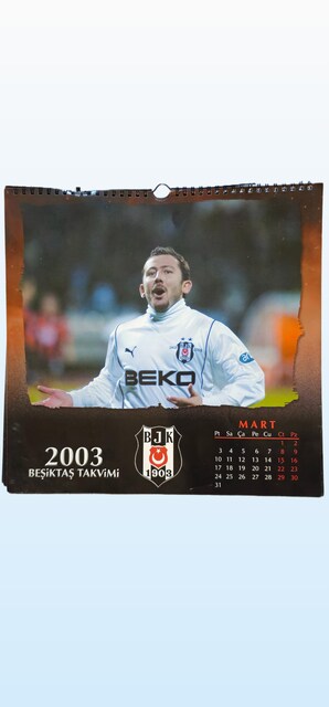 Beşiktaş 2003 Koleksiyonluk Takvim – Değerli Taraftar Hatırası
