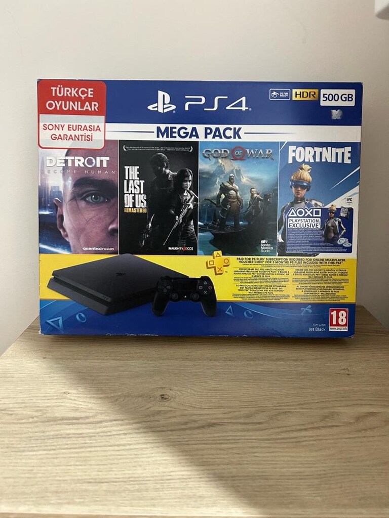 TEMİZ PS4 SLİM 500GB ÇİFT KOL - 4