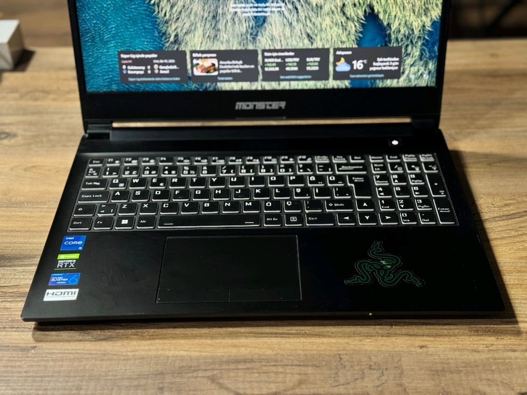 MONSTER RTX 3050TI İ5 11400F 16GB RAM 512 M2SSD TEMİZ LAPTOP - 2