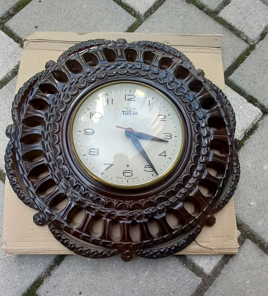 VİNTAGE TANSA POLYESTER DUVAR SAATİ - 4
