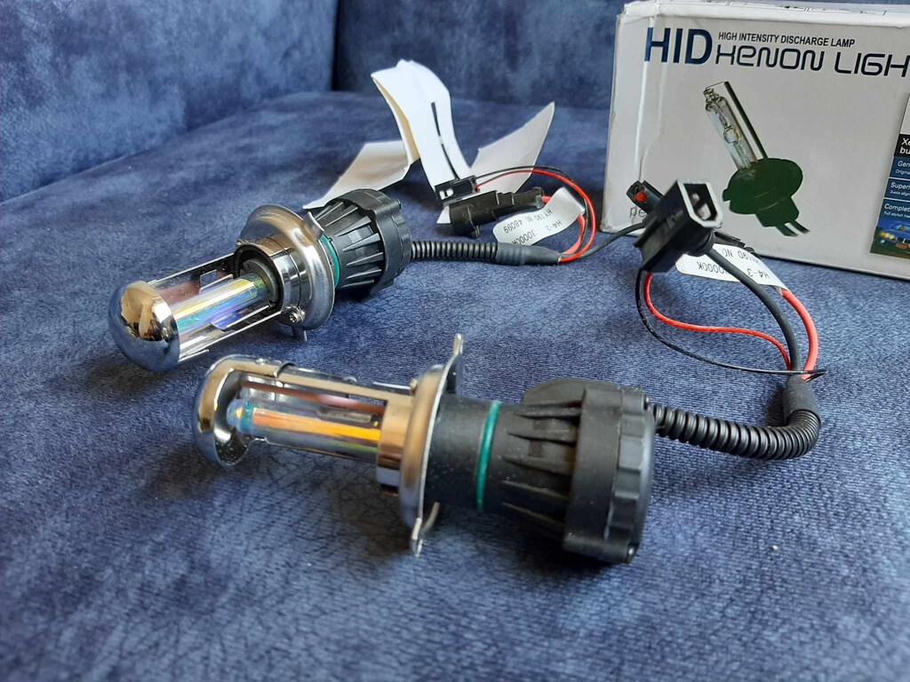 HID Xenon Light 12V 35W H4 Far Kiti (Ultra Soğuk Beyaz / Mor Ton) - 4