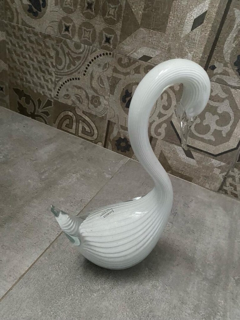 Paşabahçe Murano kuğu biblo - 5