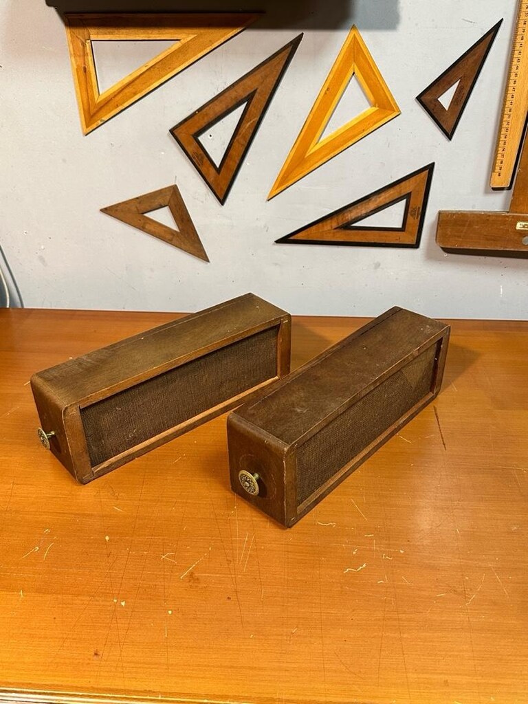 Ahşap vintage çekmece kutu - 6