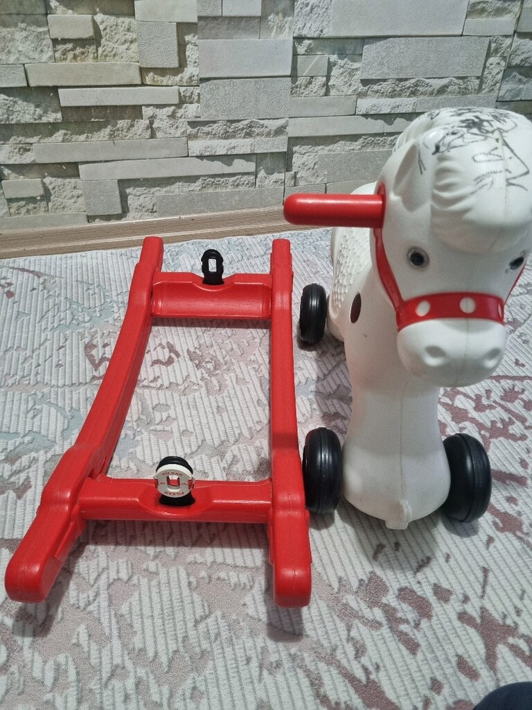 PANDA BİSİKLET KAYDIRAK TEKERLEKLİ SALLANAN AT İLK ARABAM PEDALLI ARAB - 6