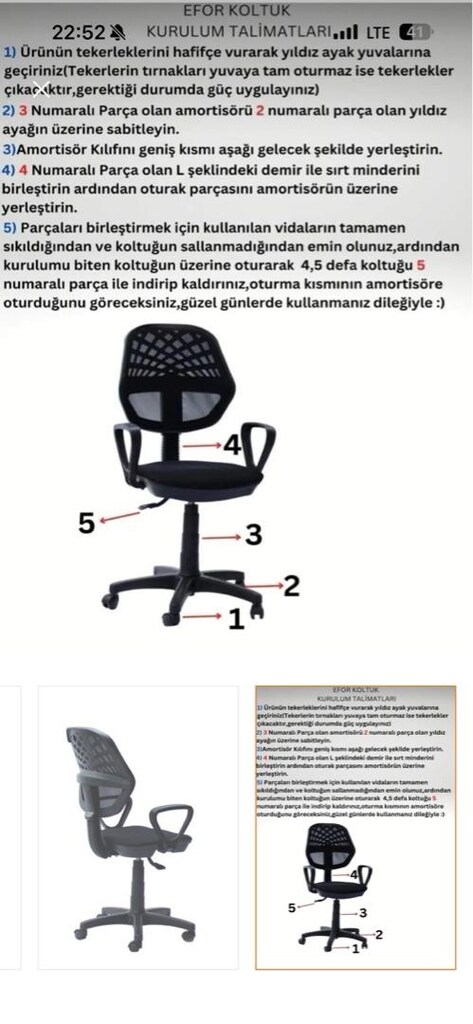 SIFIR OFİS SANDALYESİ UYGUN FİYAT - 2