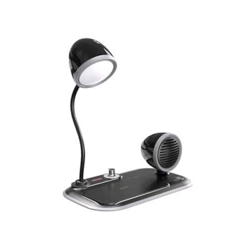 3 in 1 - 15W Kablosuz Şarj Standı - Bluetooth Hoparlör - Masa Lambası - 4