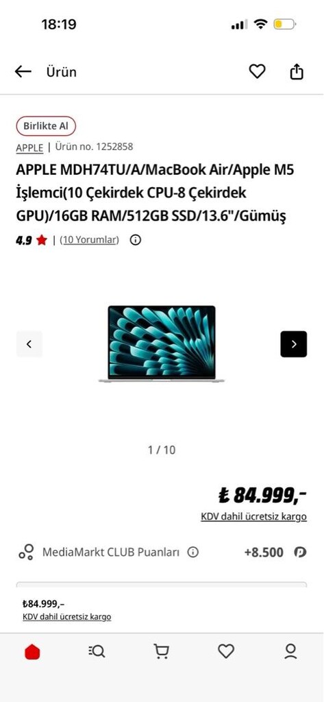 MacBook 13 4 ay oldu alalı garanti Kasko dahil - 3