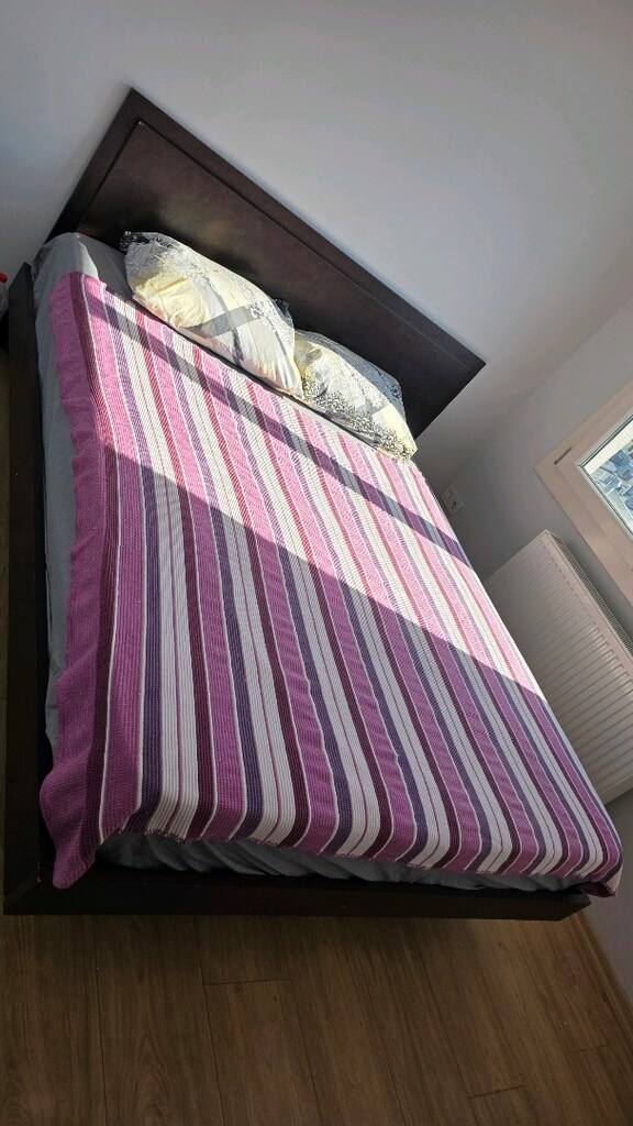 Vivense 160x200 ağaç karyola ve sünger yatak birlikte - 2