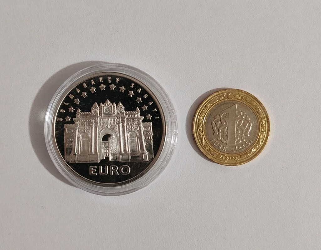 Dolmabahçe Sarayı Gümüş Hatıra Parası Darphane Sertifikalı - 7