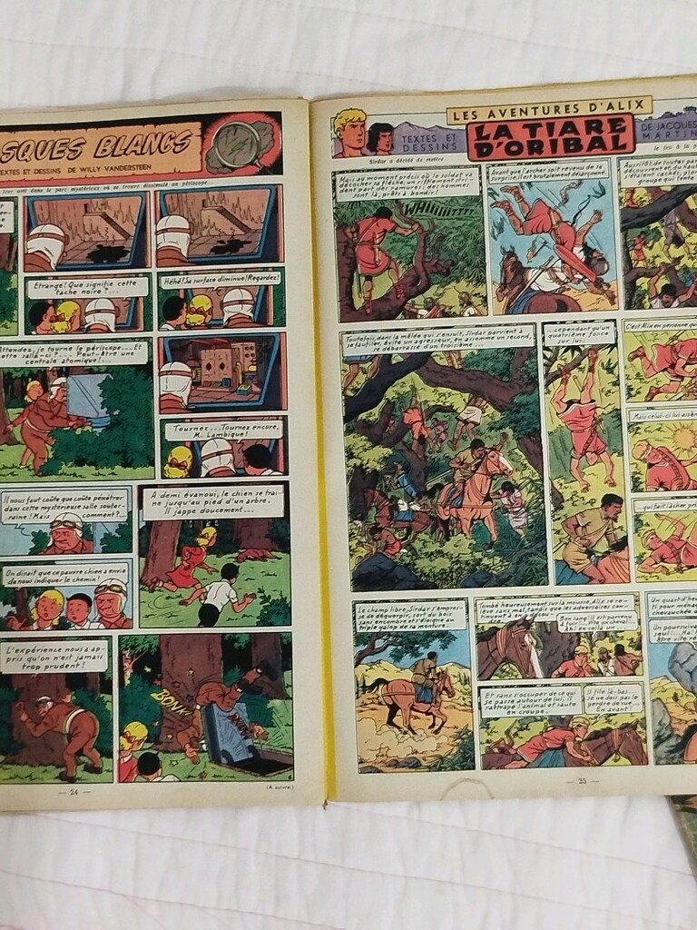 Le Journal de Tintin'' Tintin Dergileri, 1956, Fransızca,22 adet+SPRİO - 9