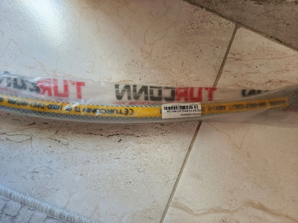 Ocak Fırın Doğalgaz Bağlantı Fleksi Extra Korumalı Hortum 150 cm sıfır - 2