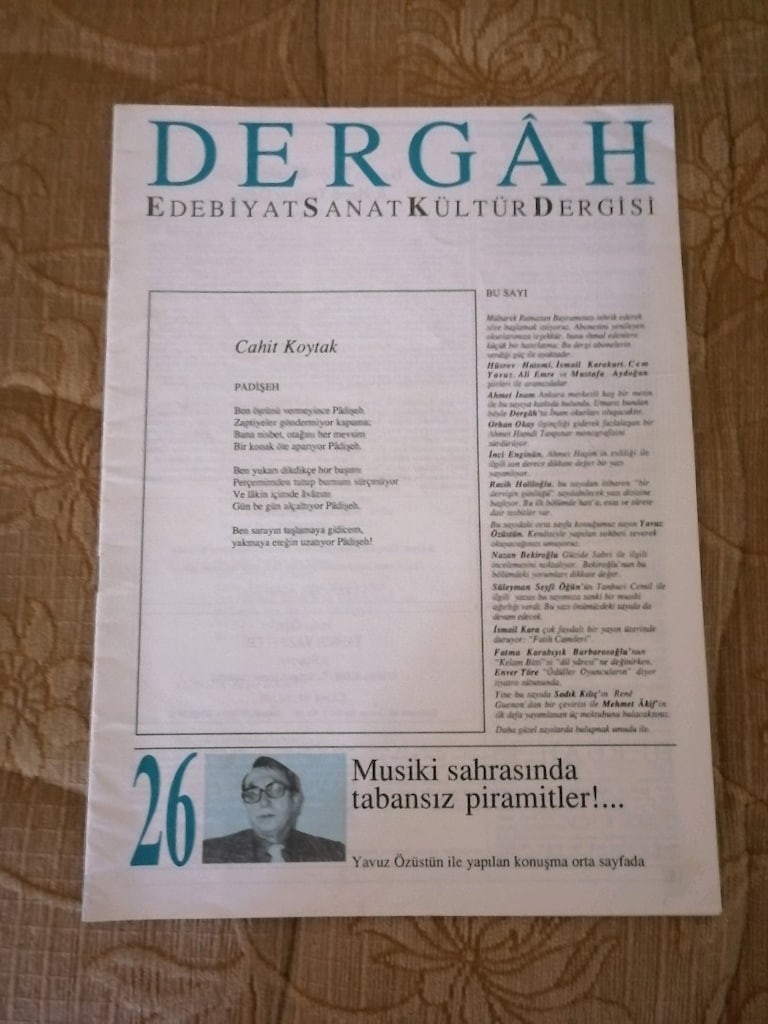 Dergâh Edebiyat Sanat Dergisi 23/27. SAYILAR - 6