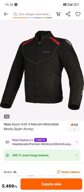 Vexo XL motorsiklet montu