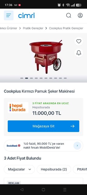 pamuk şekeri arabası