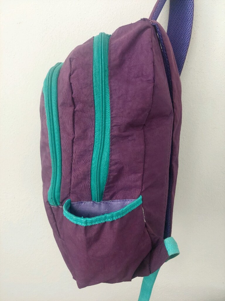 UCBENETTON Çift bölmeli Mor Sırt Çantası - 5