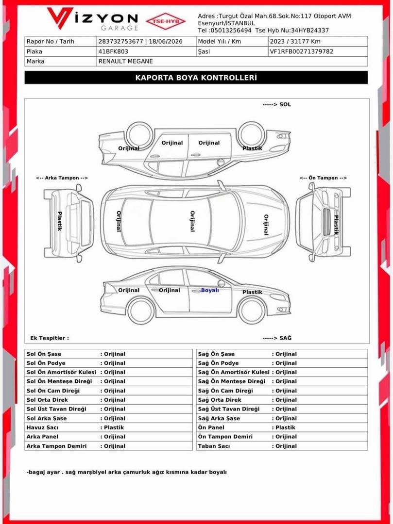 2023 MEGANE OTOMATİK 1.3TCE TOUCH 140HP - 35.0000 - 19