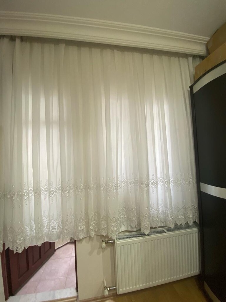 tül perde keten yeni gibi az kullanıldı ebat 3 30 2 metre salon perdes - 6