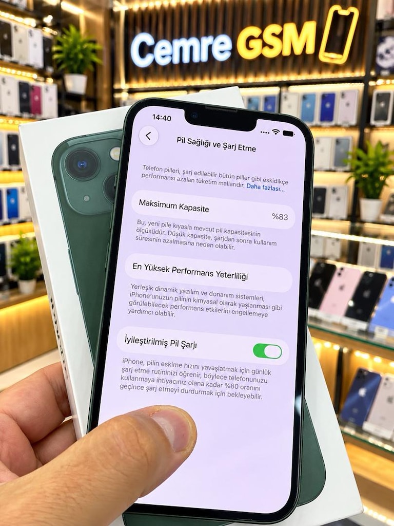 İPHONE 13 128 GB PİL 82 TAMAMEN ORJINAL TR CİHAZI HATASIZ - 4