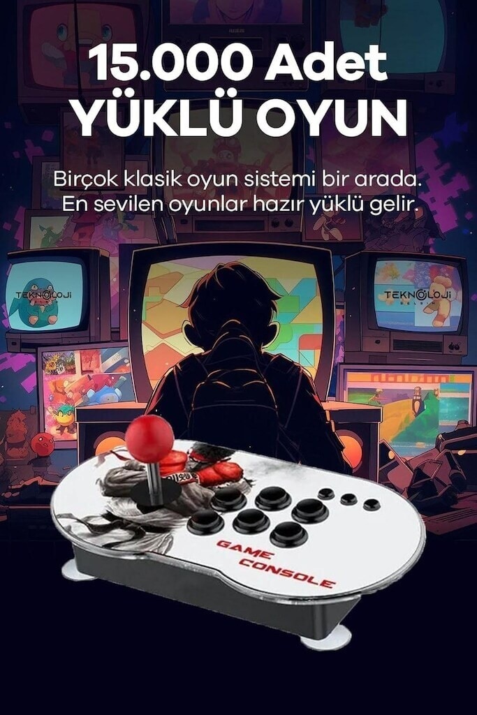 ARCADE ATARİ OYUN KONSOLU ÇİFT ÜNİTELİ KONSOL · Digital ART Sakarya · - 10