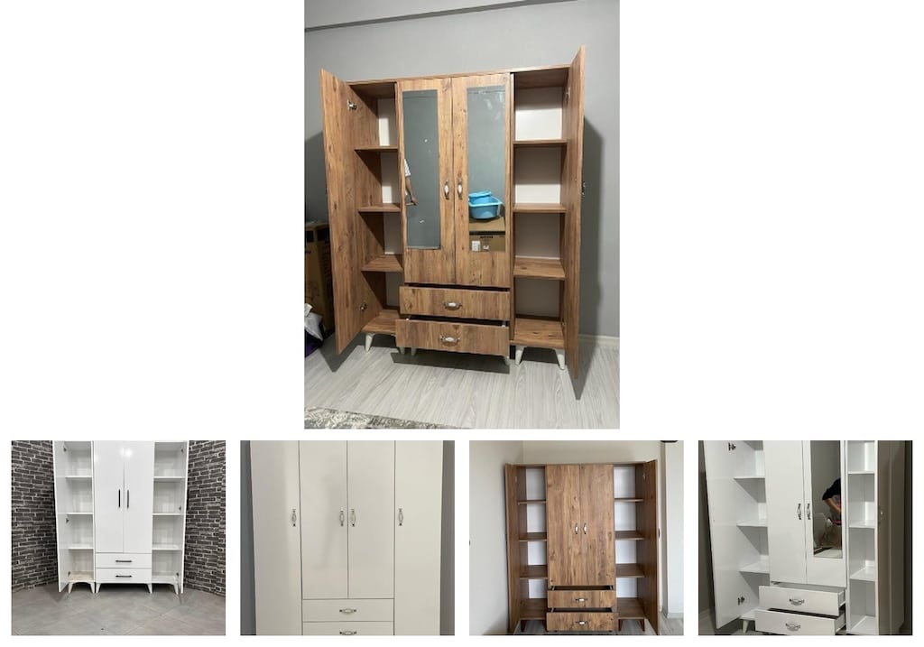 4 kapaklı elbise dolabı hrvuicksci - 2