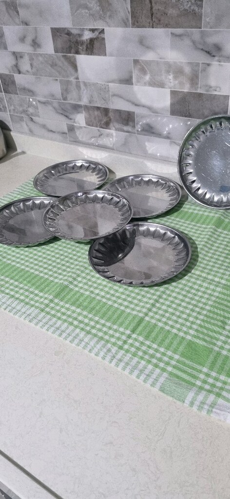 Çelik pasta tabağı 6 adet - 2