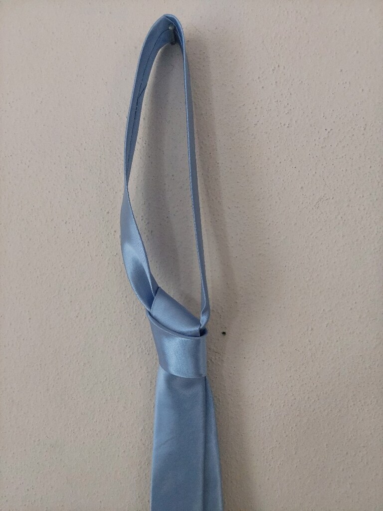 Model erkek gök mavi renk kravat - 6
