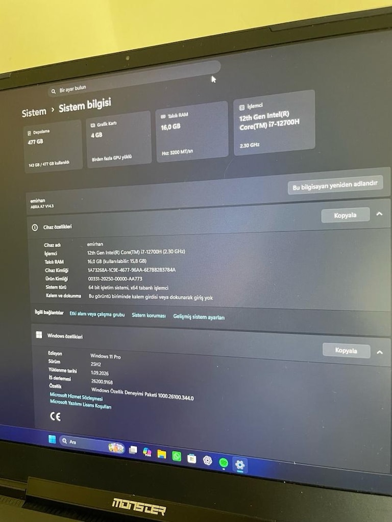 monster abra a7 v14.3 gaming laptop - 5