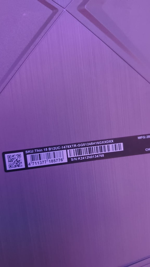 MSI Thin 15 i5-12450H 16GB 512GB RTX3050 144Hz - 5