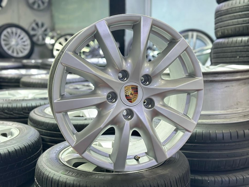 18 İNÇ ORJİNAL PORSCHE 5x130 JANT TAKIMI İŞLEMSİZ SIFIR AYARINDA - 3