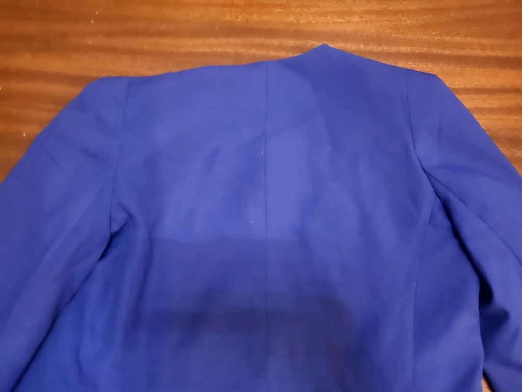 MANGO Mavi Saten Detaylı Blazer - 16