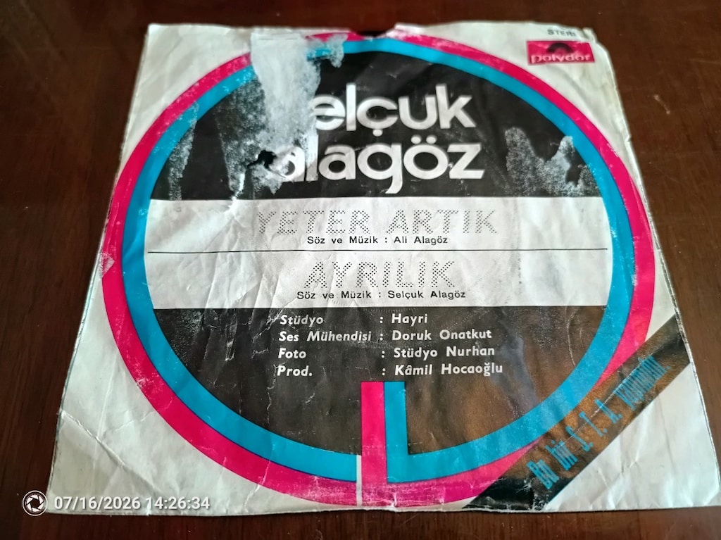 Selçuk Alagöz 45 lik plak - 2