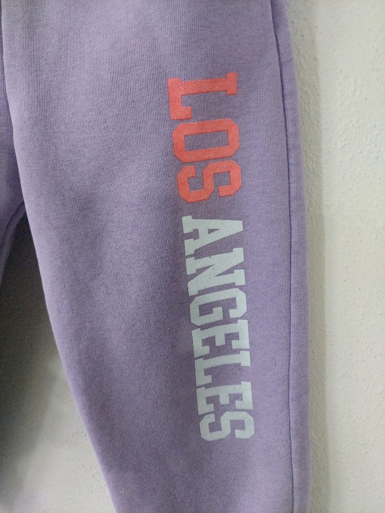 WOW yazı desen Lila sweat Eşofman Takımı - 6