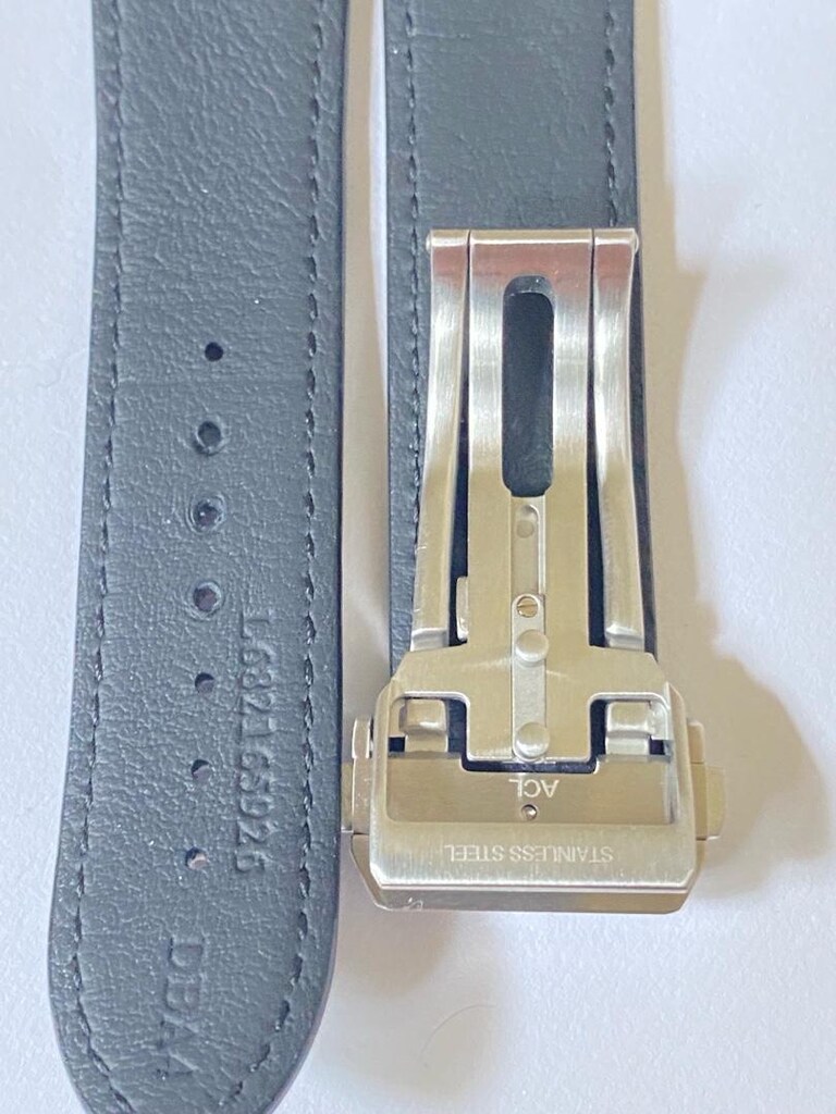 Longines spirit zulu time siyah deri kordon 22 mm klipsli - 5