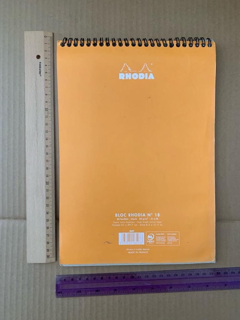 6 adet Defter CONSON-Siyah ve Beyaz Eskiz-DOT GRID-Suluboya bloğu - 10