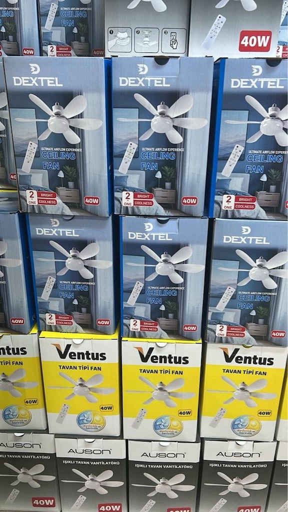 ampül vantilatör tavan tipi 40w 6 kanat ampul pervane - 2