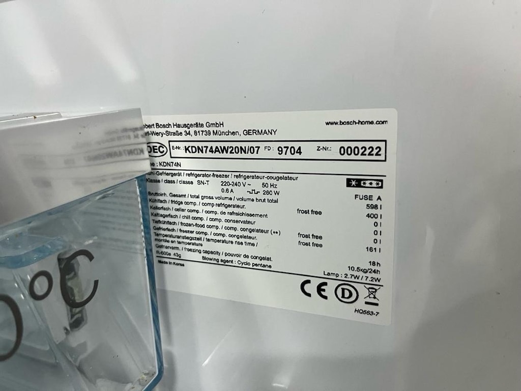 BOSCH KDN74AW20N NO FROST BUZDOLABI – 598 LİTRE - 10