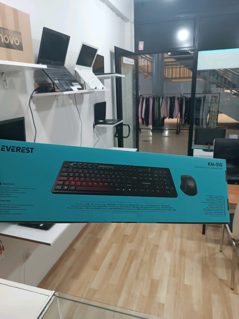 EVEREST MARKA KABLOSUZ MOUSE KİLAVYE SET - 2