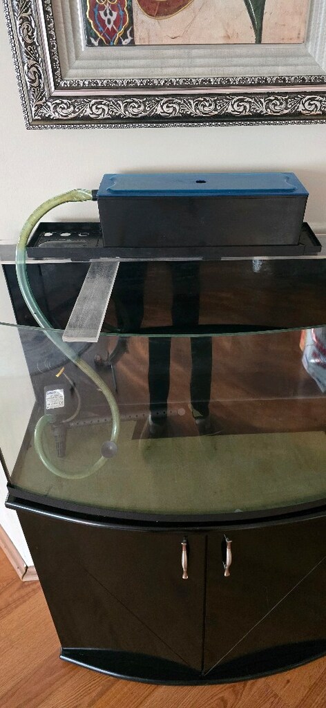 akvaryum ışık ve tepe filtre 80 cm bombeli sehpalı - 3