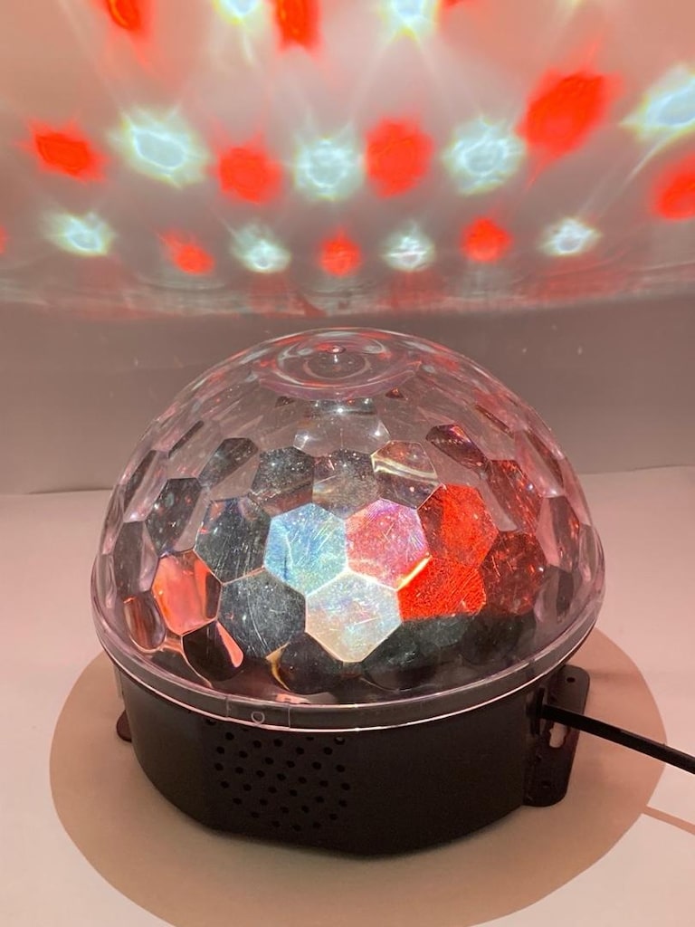 RGB LED Işıklı Bluetooth hoparlör (USB Girişli) Disko topu efektli - 2