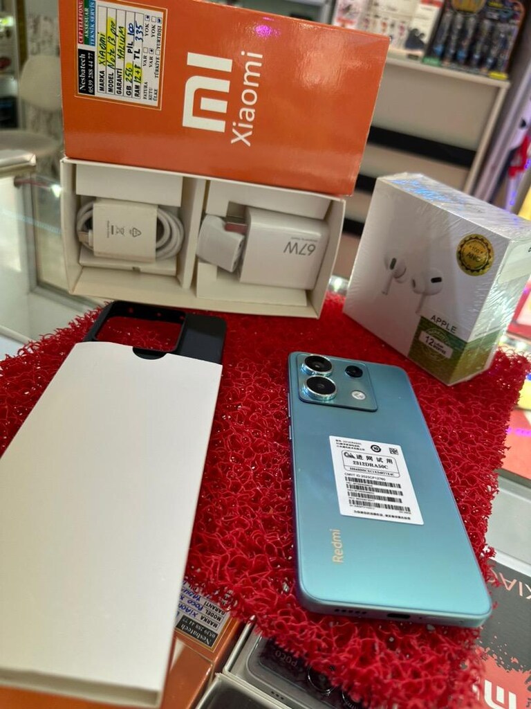 NOTE 13 PRO 5G SIFIR KAYITLI AİRPODS PRO HEDİYELİ 12 AY TAKSİT İMKANI