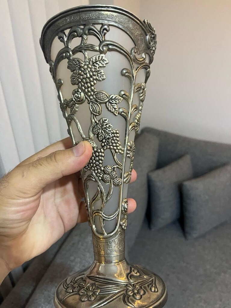 Alman gümüşü vazo - 2